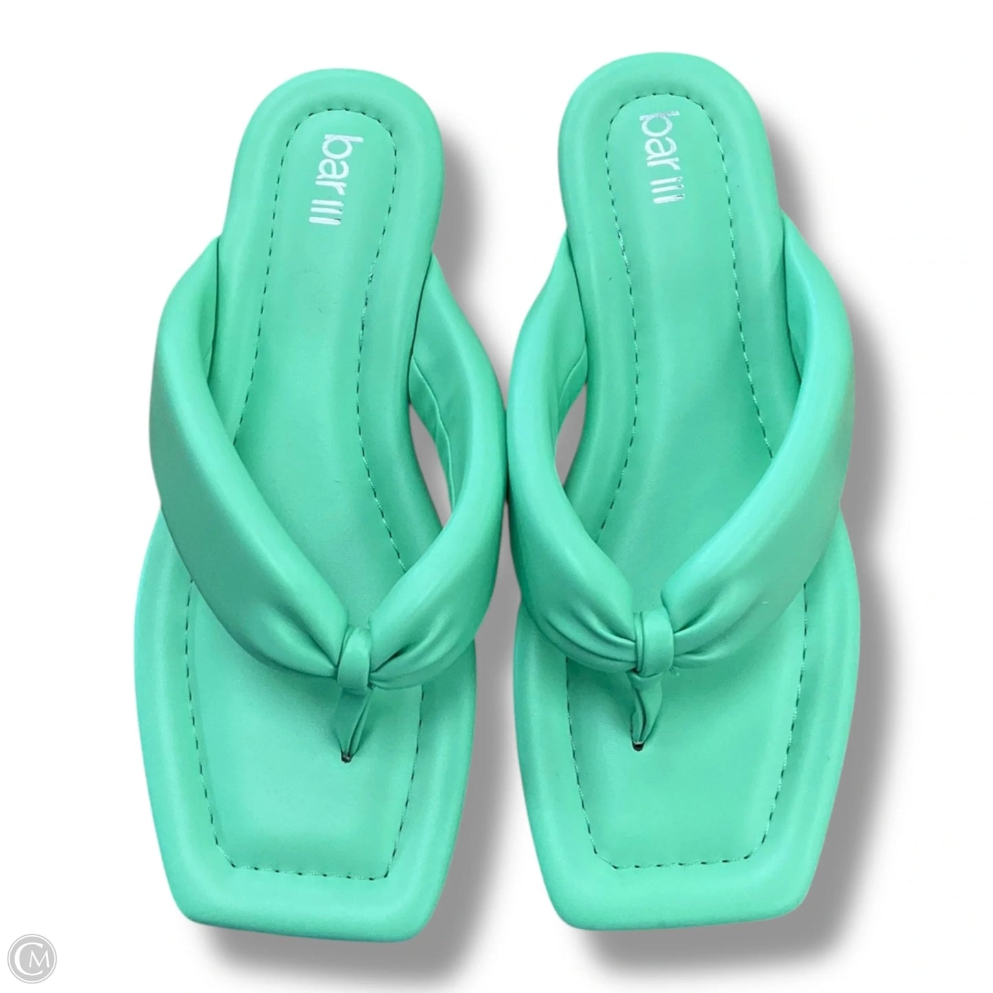 Sandals Flats By Bar Iii In Green, Size: 7.5