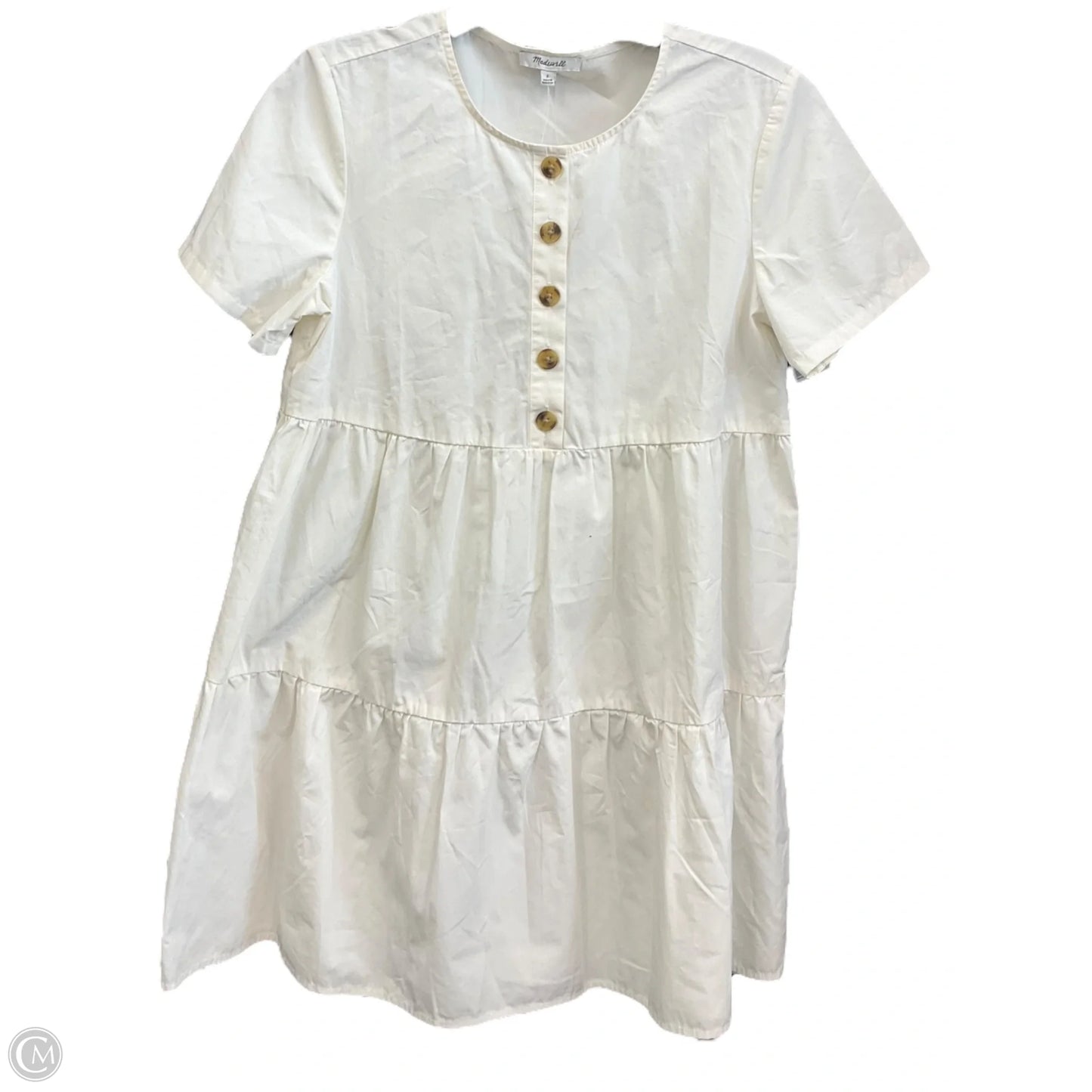 Dress Casual Midi By Madewell In Cream, Size: S