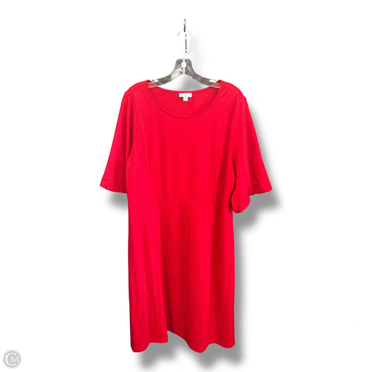 Dress Party Midi By J. Jill In Red, Size: L