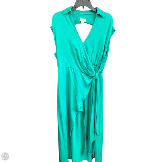 Dress Casual Midi By Anthropologie In Green, Size: 1x