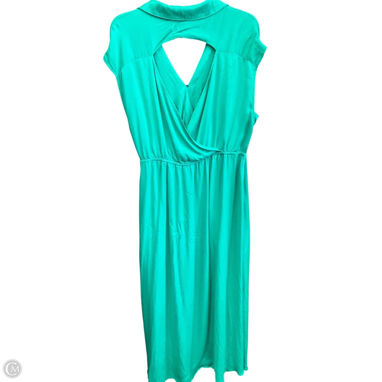 Dress Casual Midi By Anthropologie In Green, Size: 1x