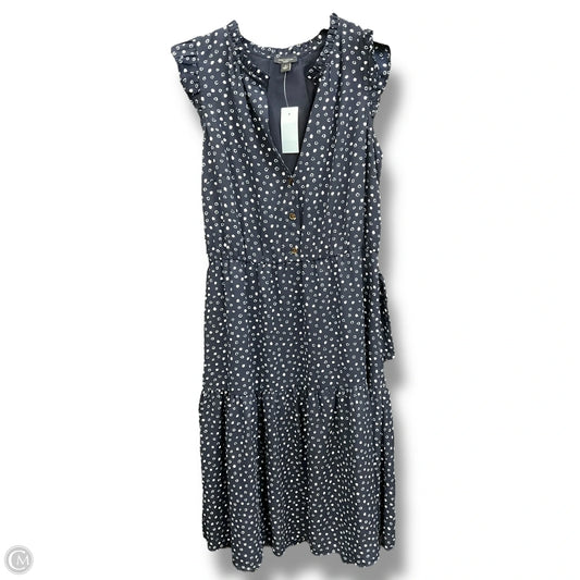 Dress Casual Midi By Ann Taylor In Navy, Size: Sp