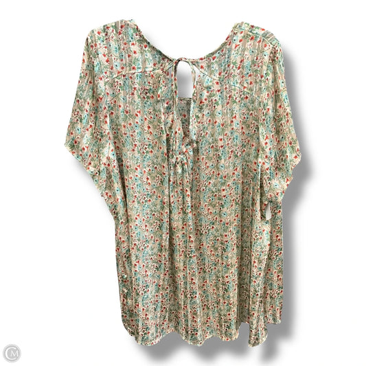 Top Sleeveless By Cozy In Floral Print, Size: 3x