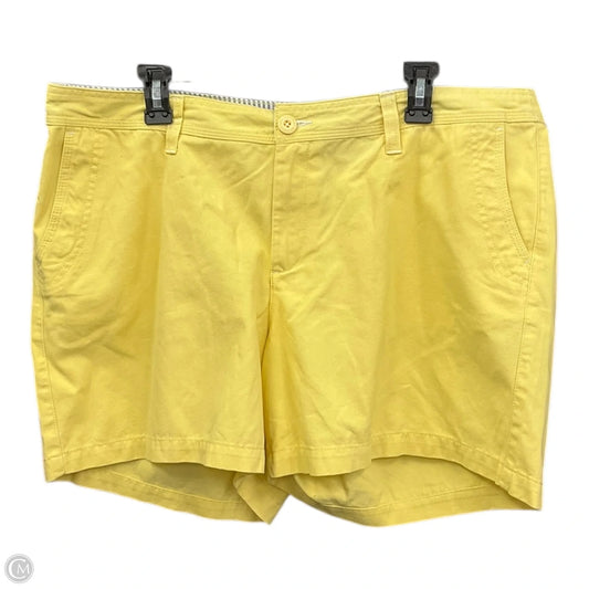 Shorts By Natural Reflections In Yellow, Size: 18