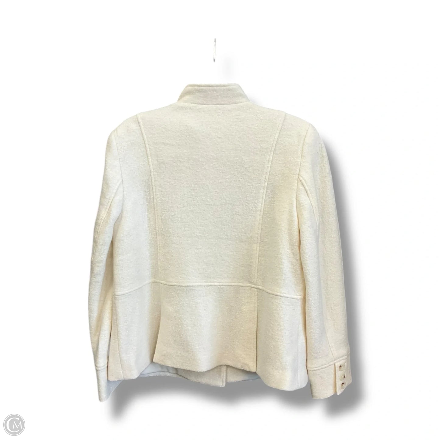 Coat Peacoat By Talbots In Ivory, Size: Xlp