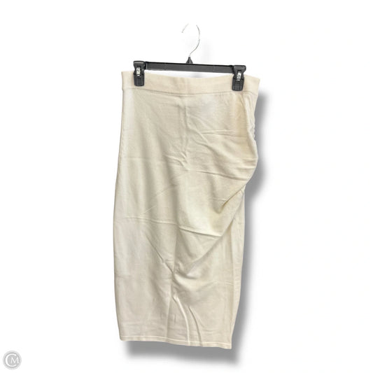 Skirt Midi By Express In Ivory, Size: L