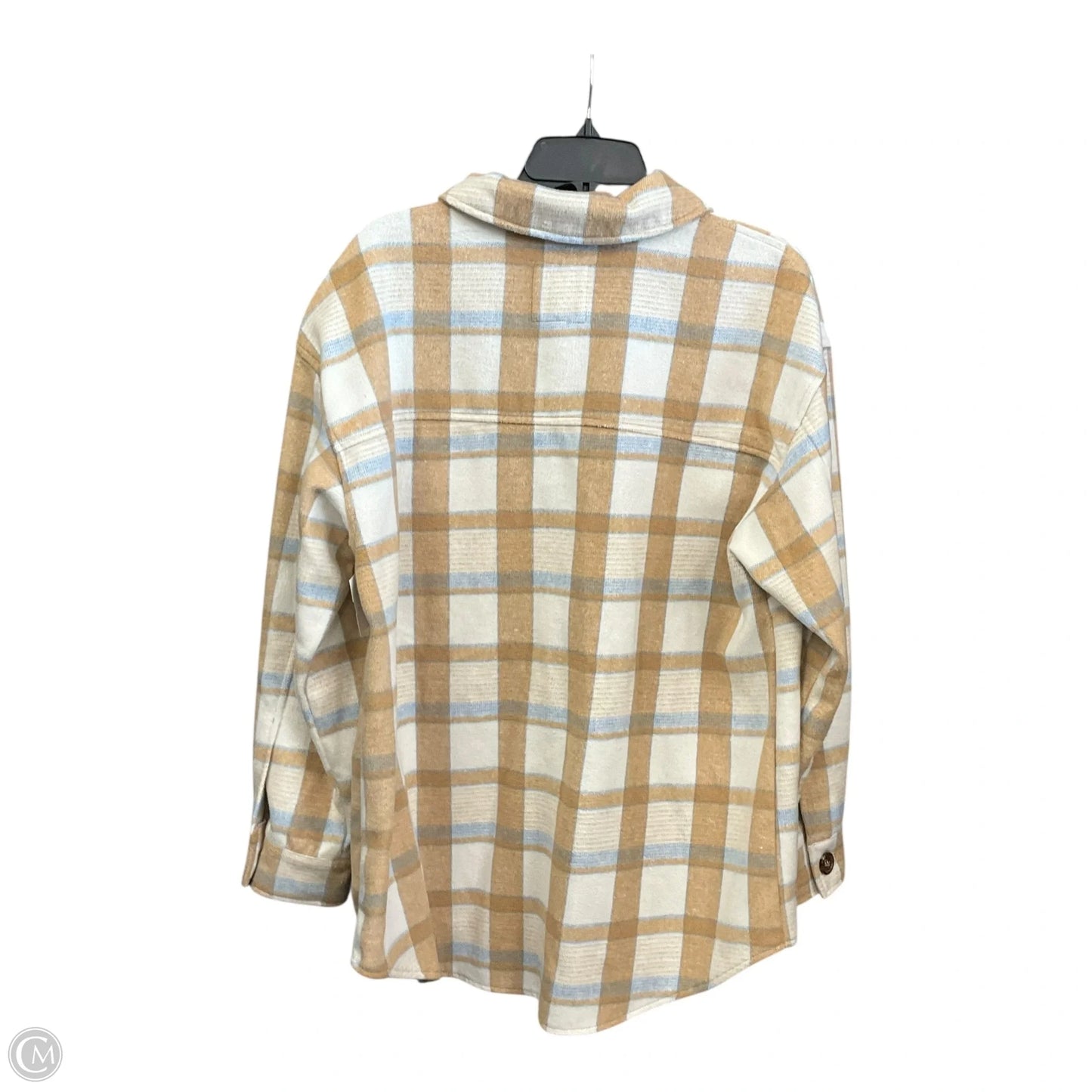 Jacket Shirt By Avec Les Filles In Checkered Pattern, Size: Xl