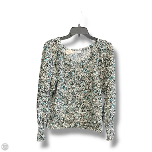 Top Long Sleeve By Loft In Multi-colored, Size: S