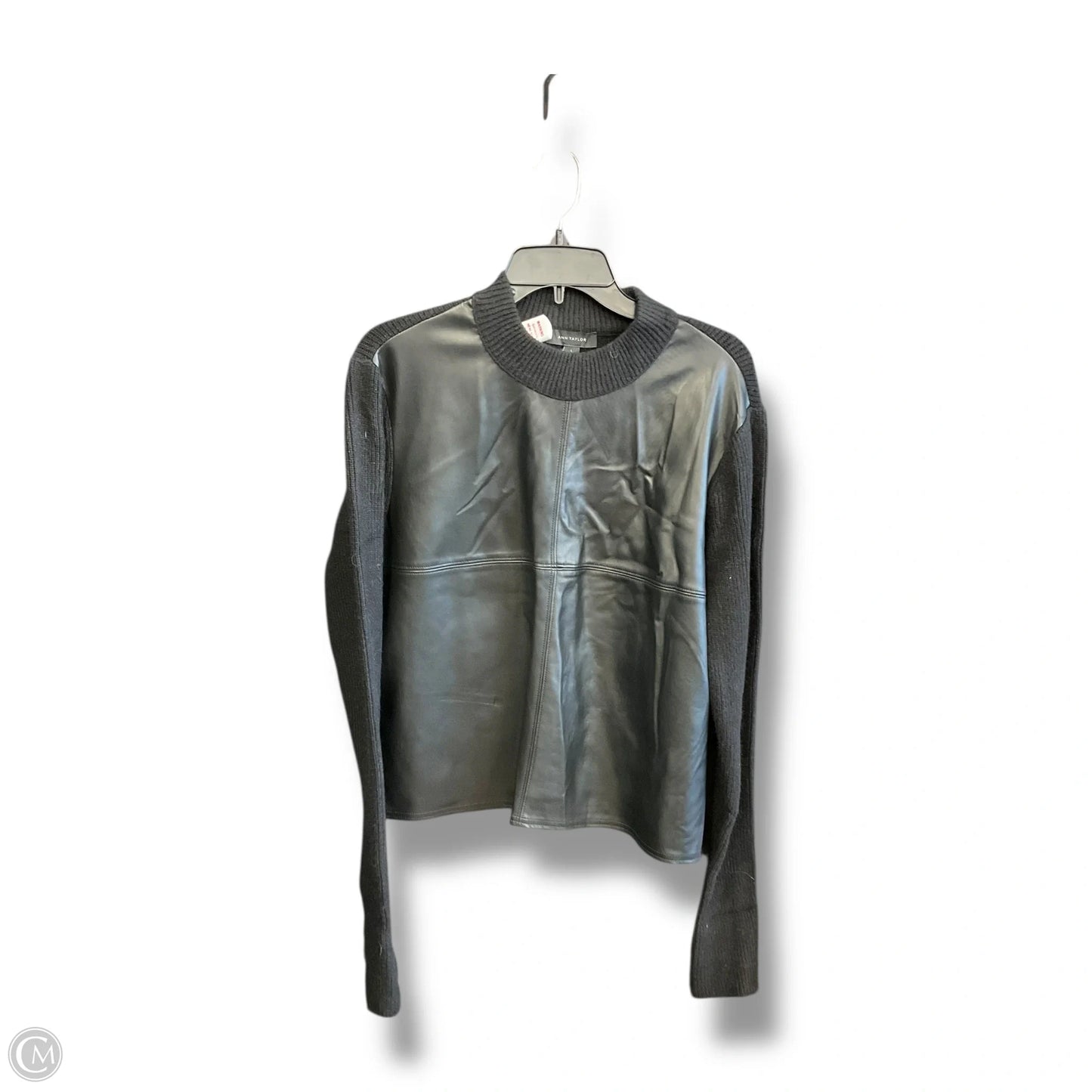 Top Long Sleeve By Ann Taylor In Black, Size: L