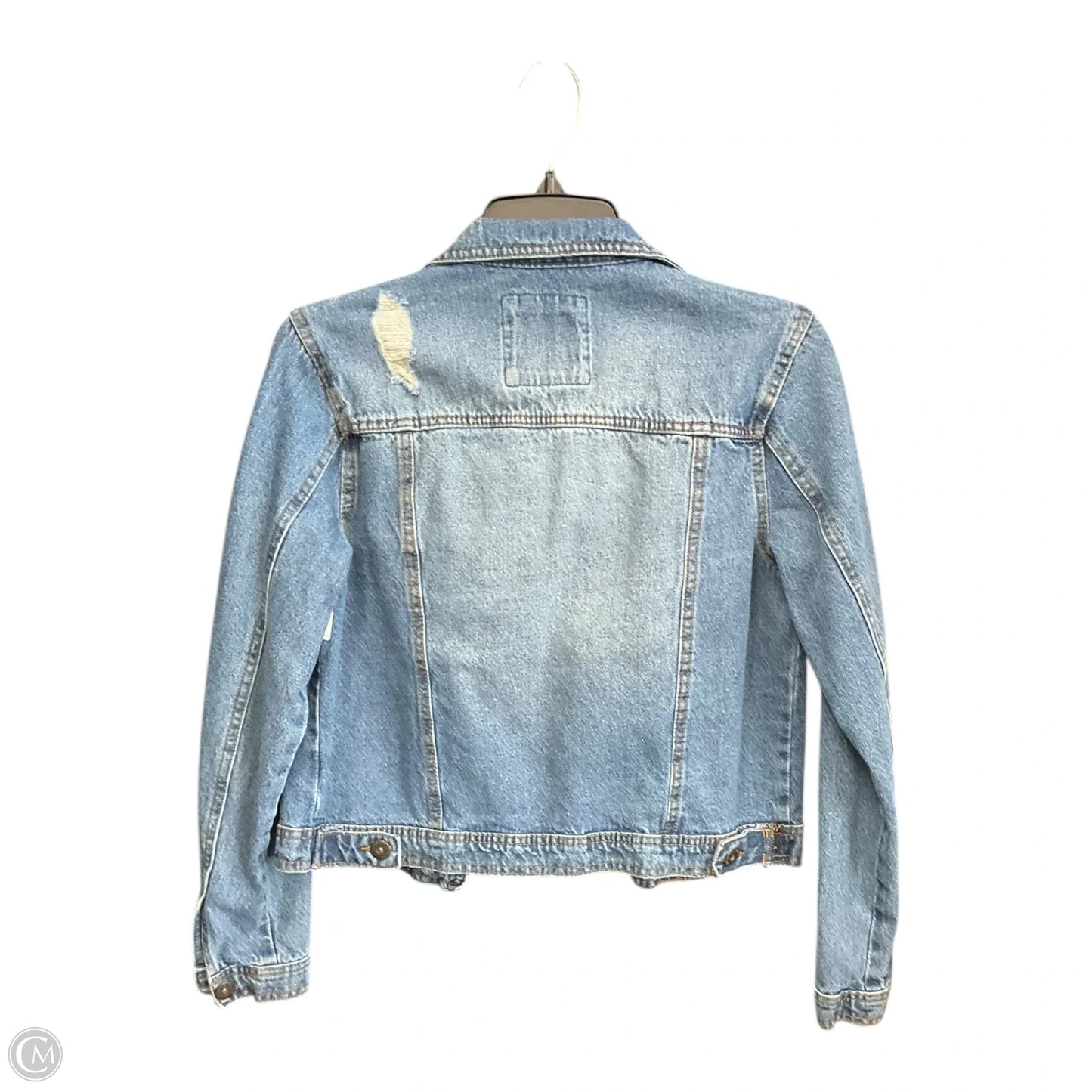Jacket Denim By Clothes Mentor In Blue Denim, Size: M