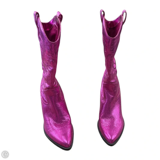Boots Western By Nine West In Pink, Size: 7