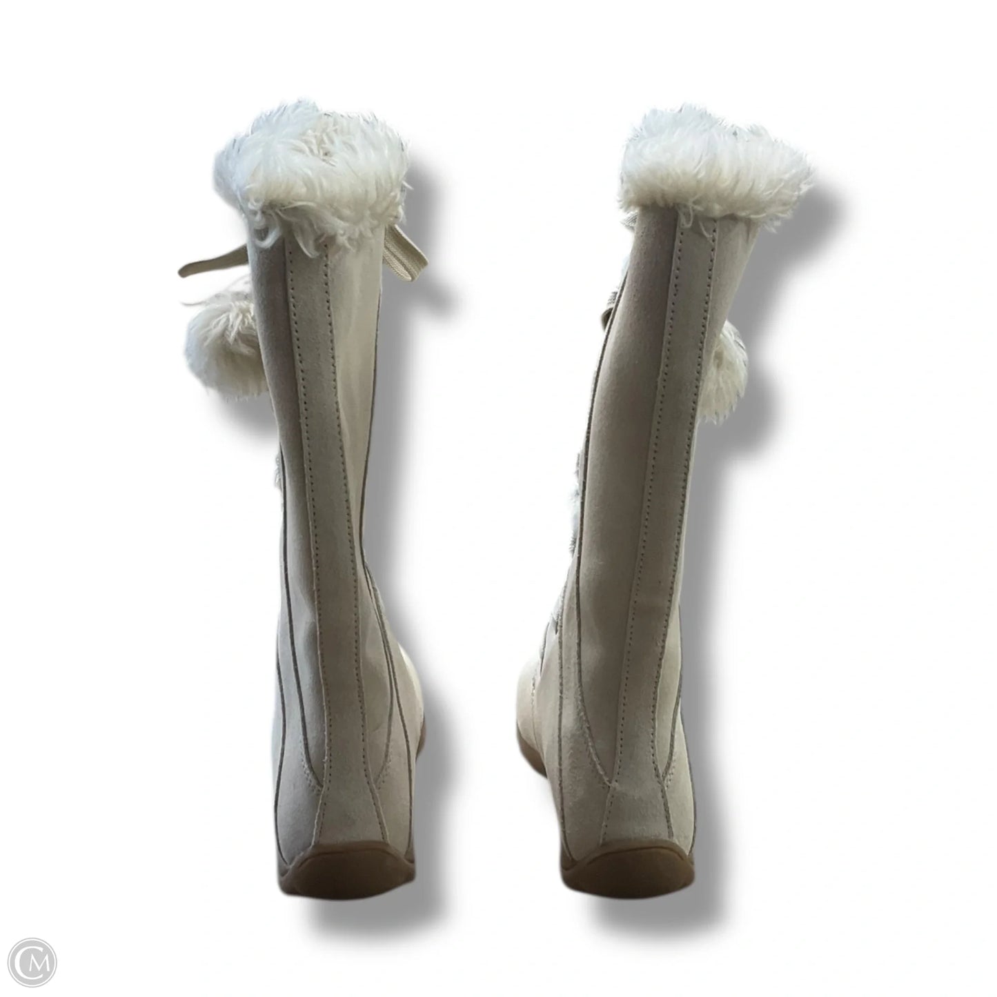 Boots Snow By Sporto In Cream, Size: 6.5