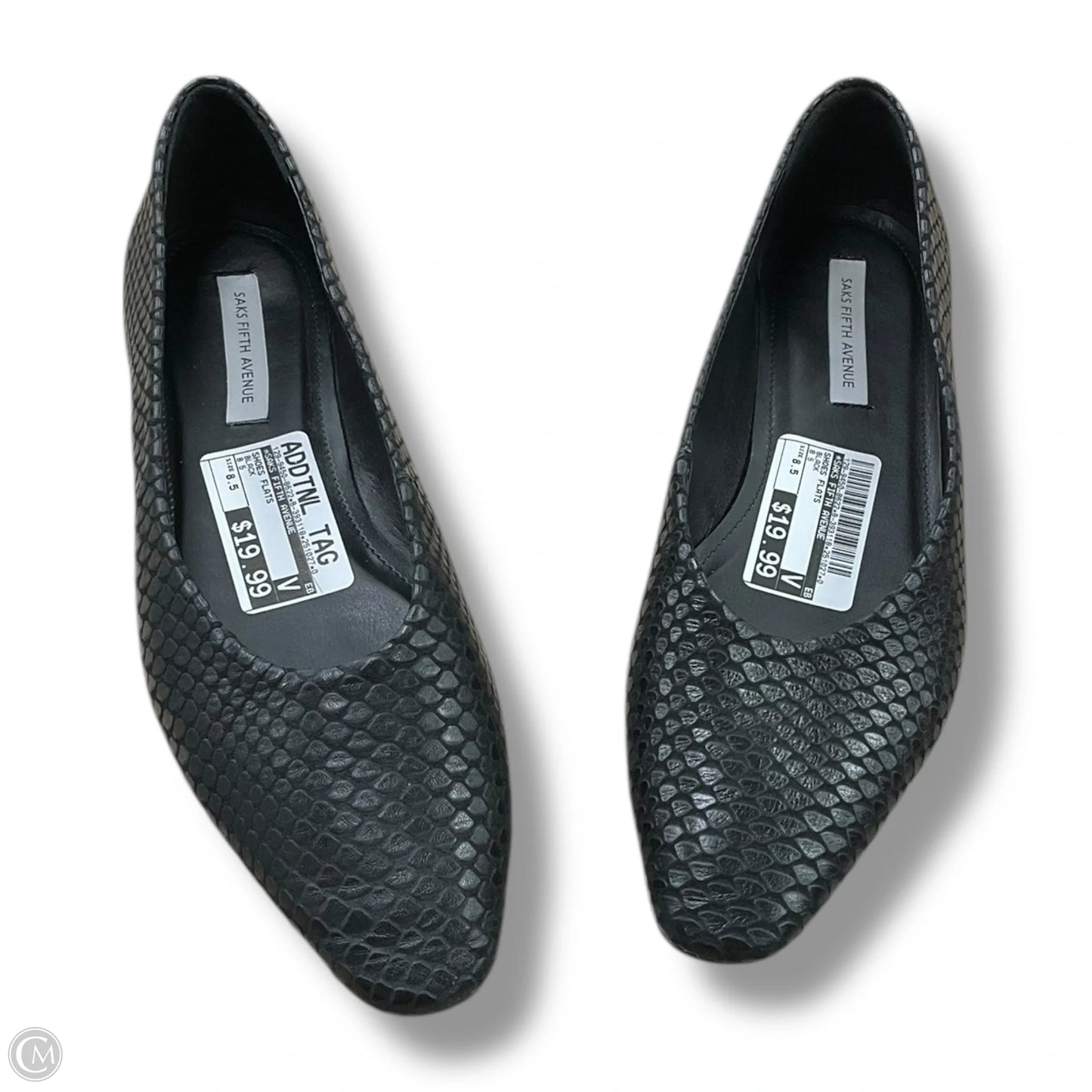 Shoes Flats By Saks Fifth Avenue In Black, Size: 8.5