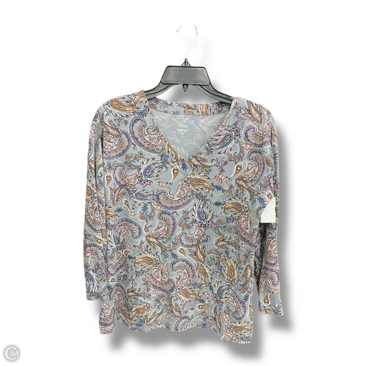 Top Long Sleeve By J. Jill In Multi-colored, Size: Xs