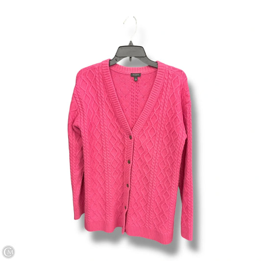 Sweater Cardigan By Talbots In Pink, Size: S