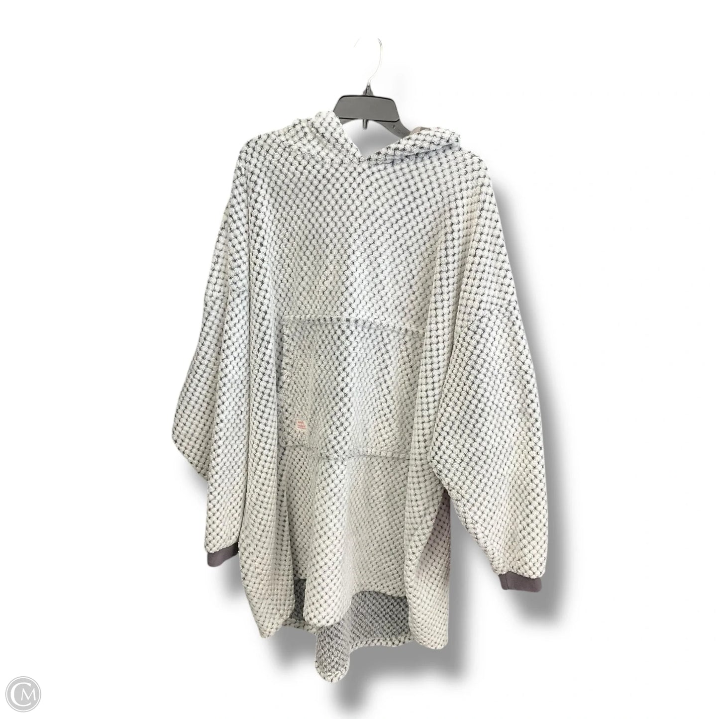 Sweatshirt Hoodie By Simply Southern In Grey & White, Size: Osfm
