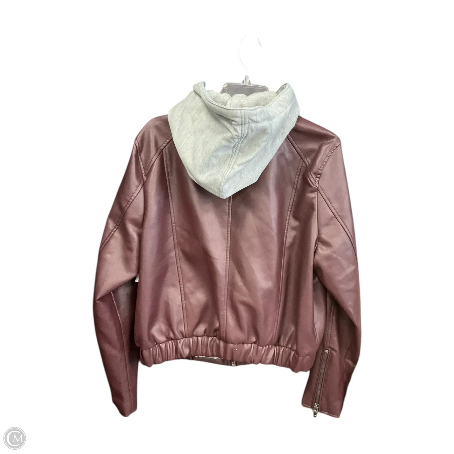 Jacket Moto By Blanknyc In Maroon, Size: Xl