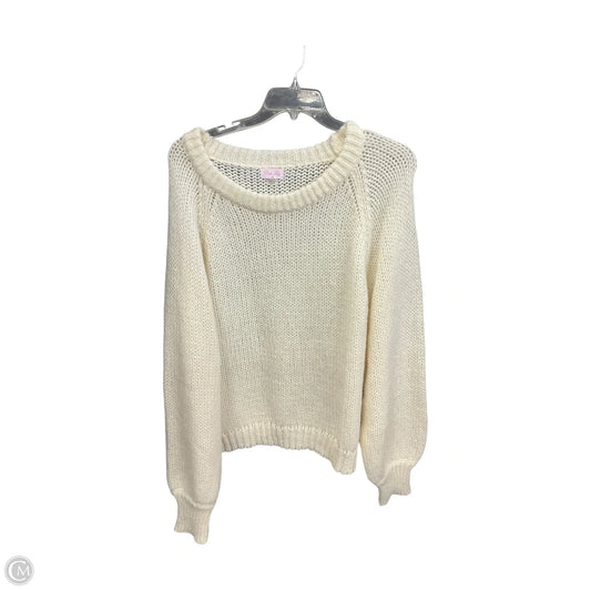 Sweater By Pink Lily In Cream, Size: Xl