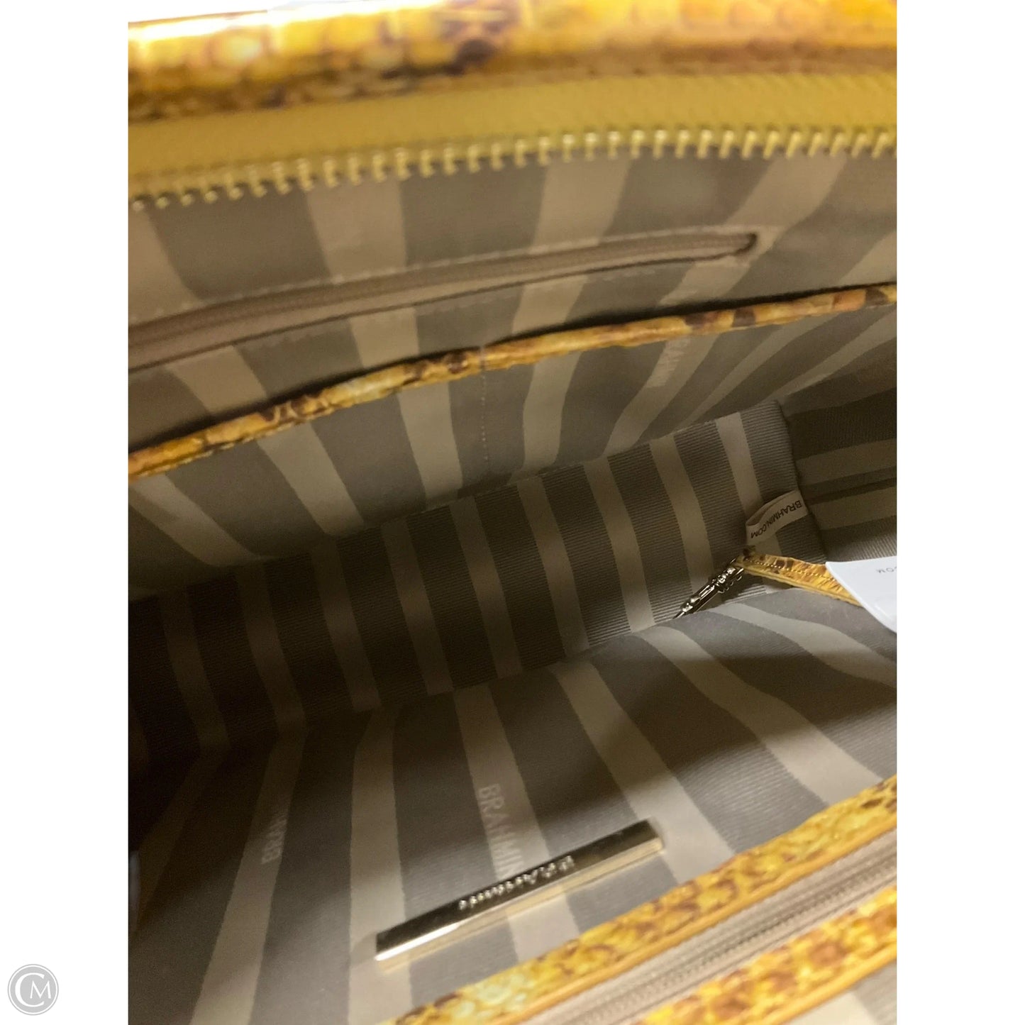 Handbag Designer By Brahmin, Size: Large