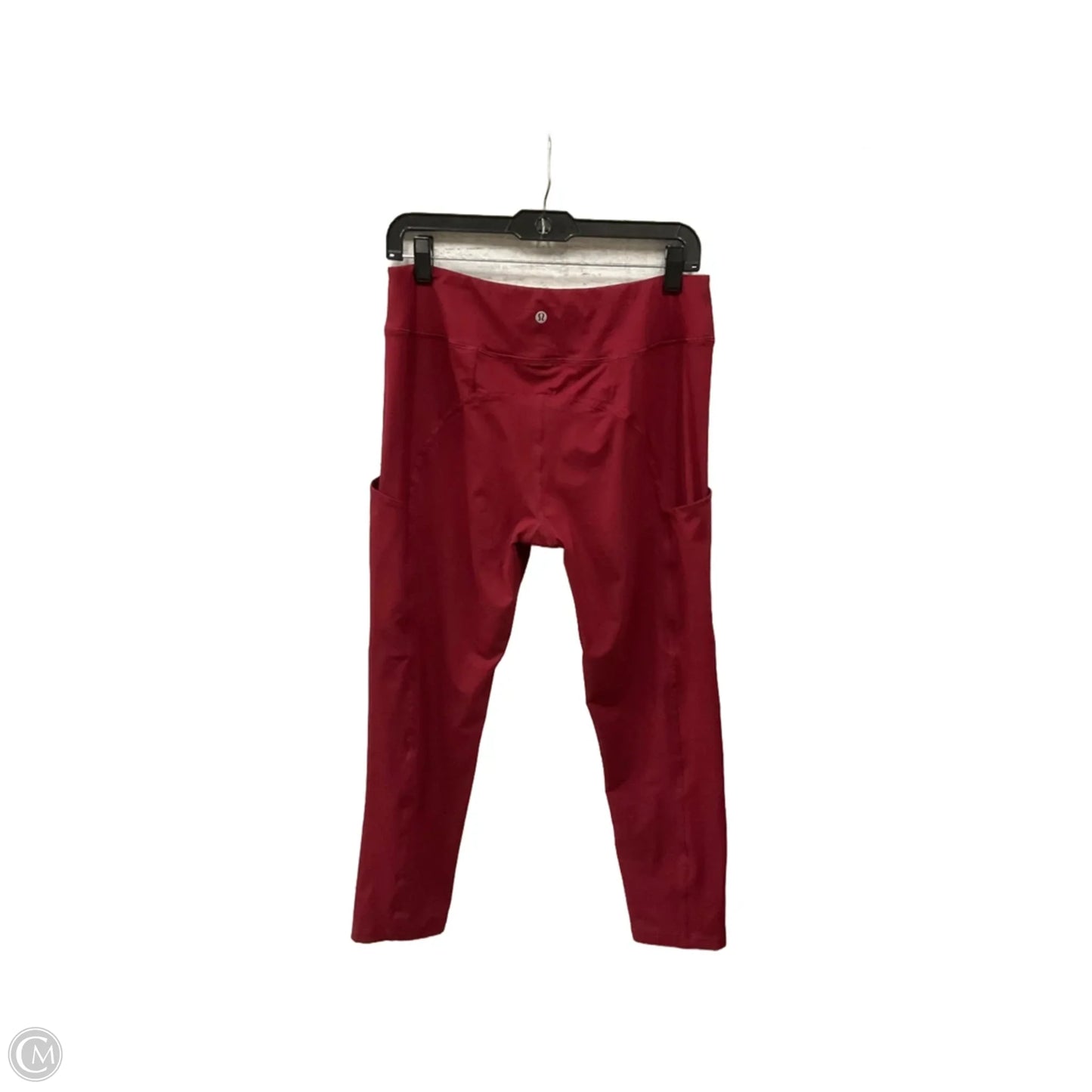 Athletic Leggings By Lululemon In Red, Size: M
