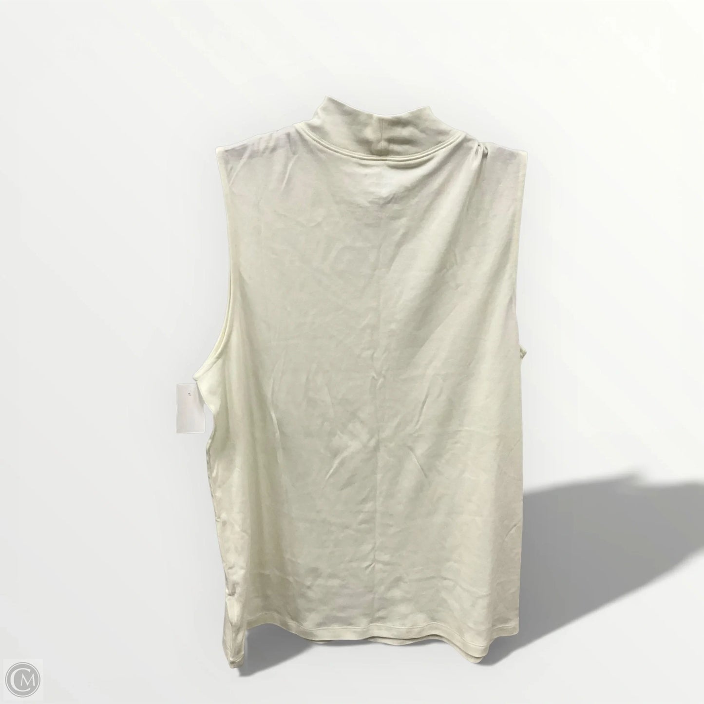 Top Sleeveless By Lands End In Cream, Size: L
