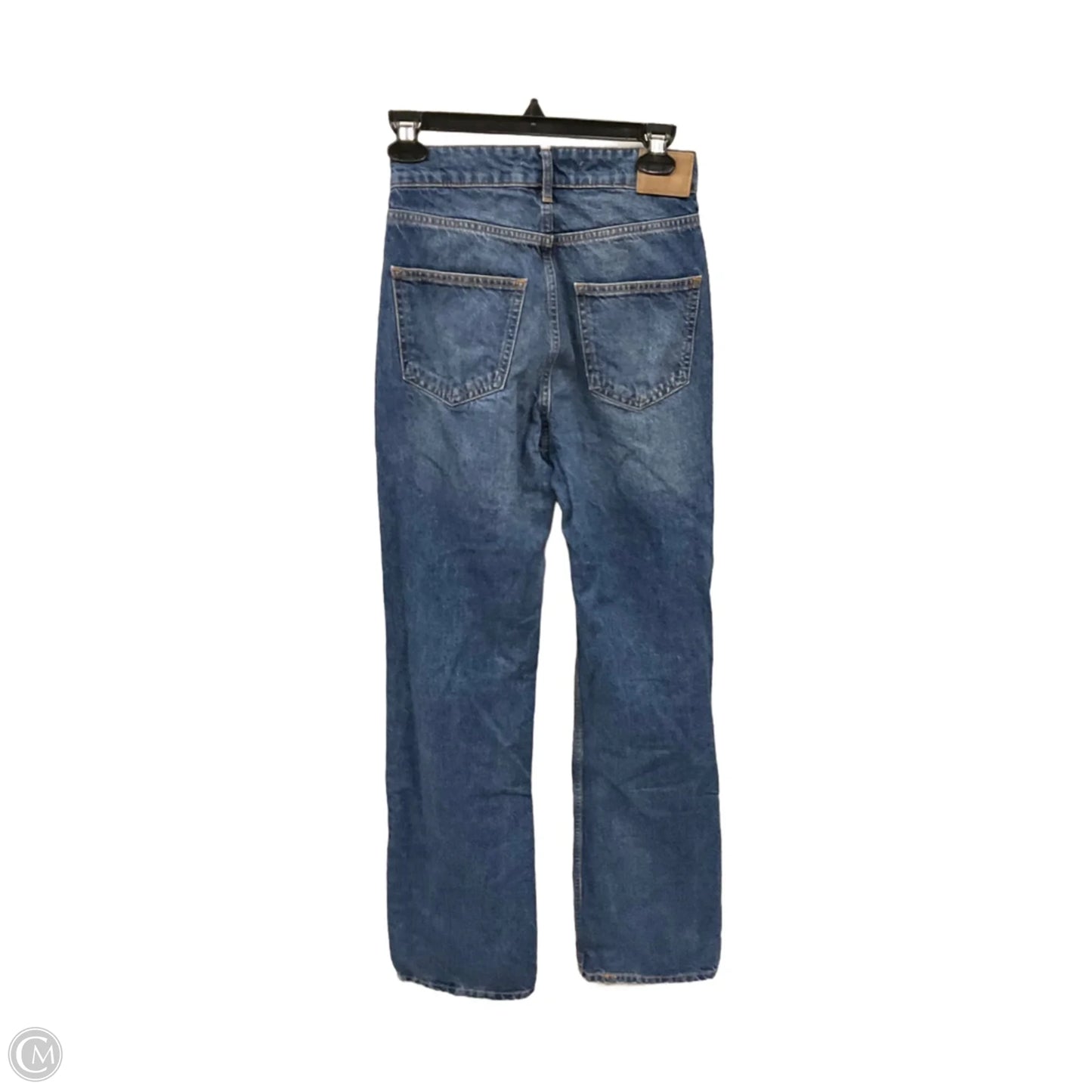 Jeans Wide Leg By Zara In Blue Denim, Size: 2