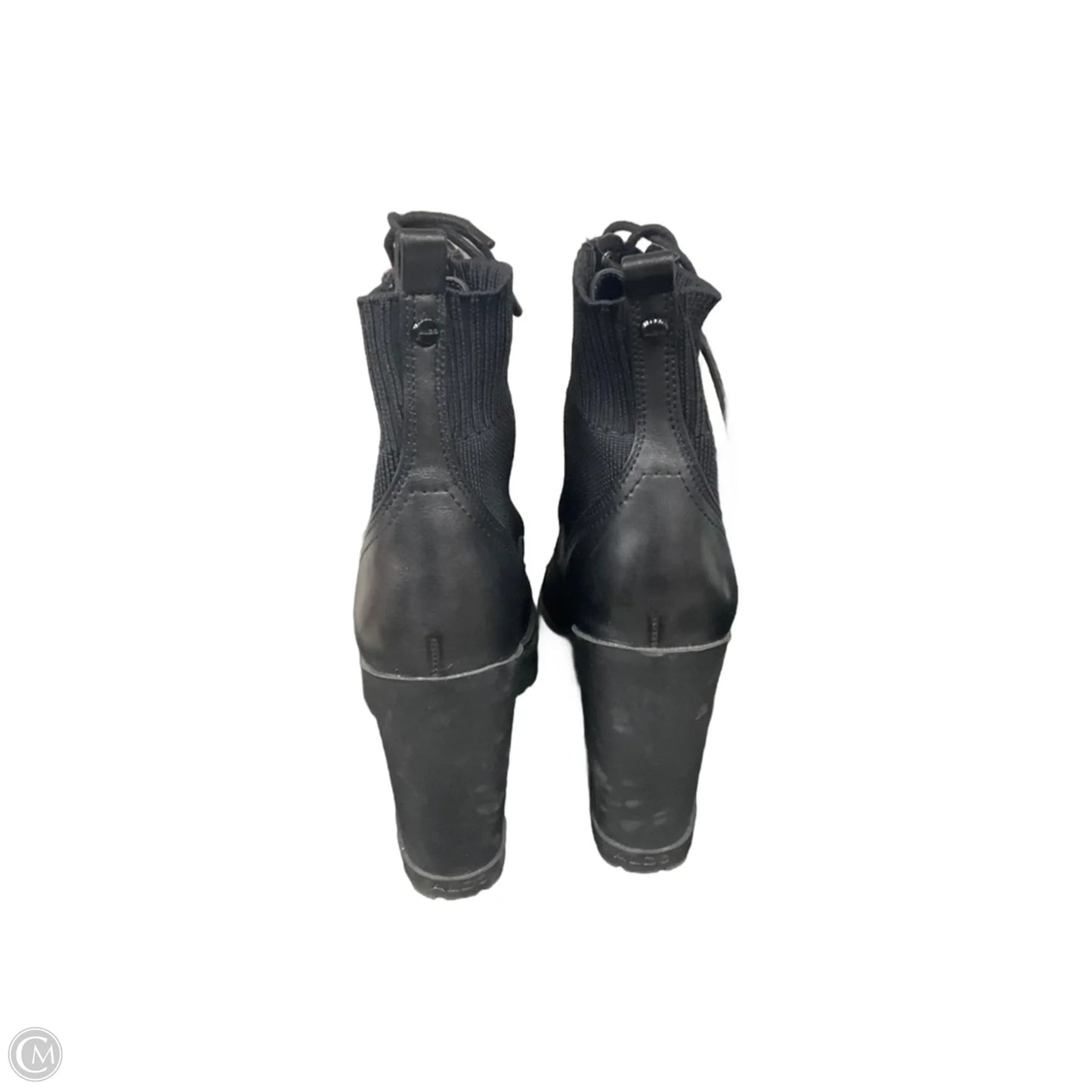 Boots Ankle Heels By Aldo In Black, Size: 8