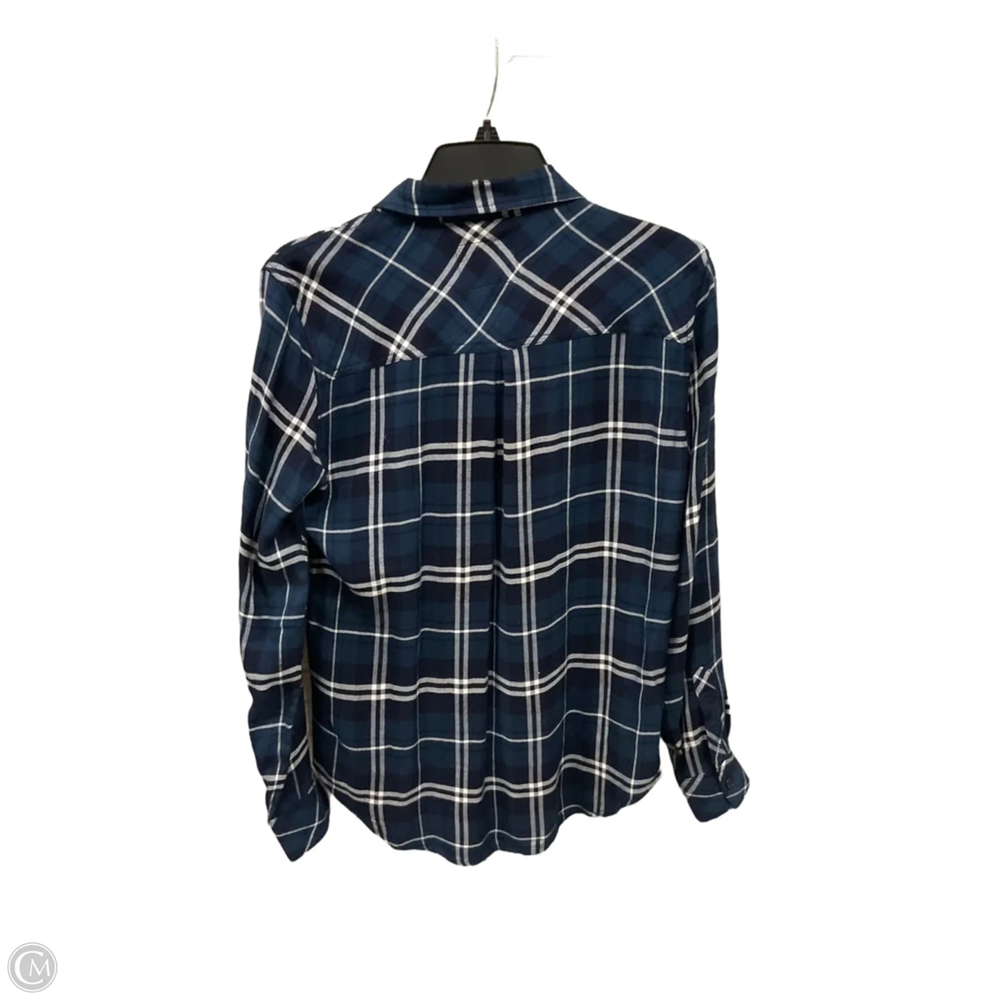 Blouse Long Sleeve By Rails In Blue, Size: Xs