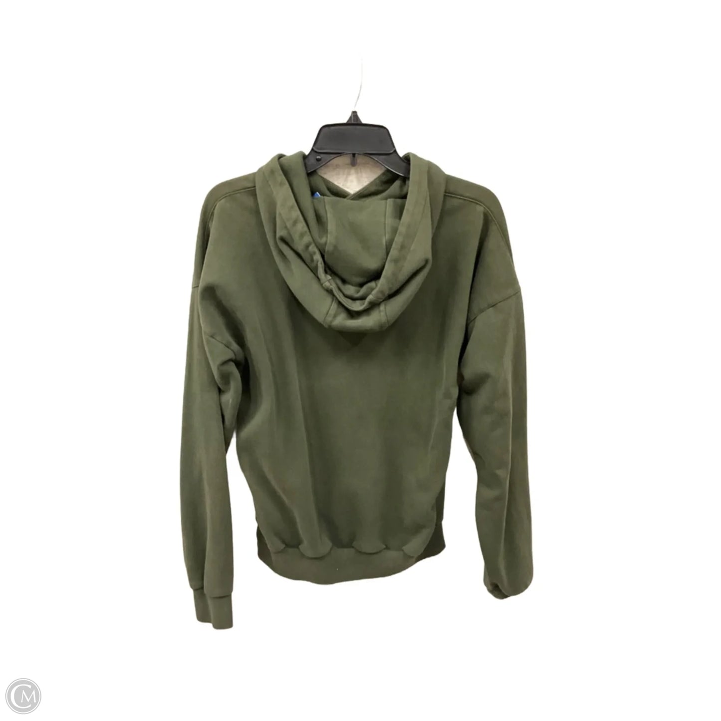 Athletic Sweatshirt Hoodie By Adidas In Green, Size: S