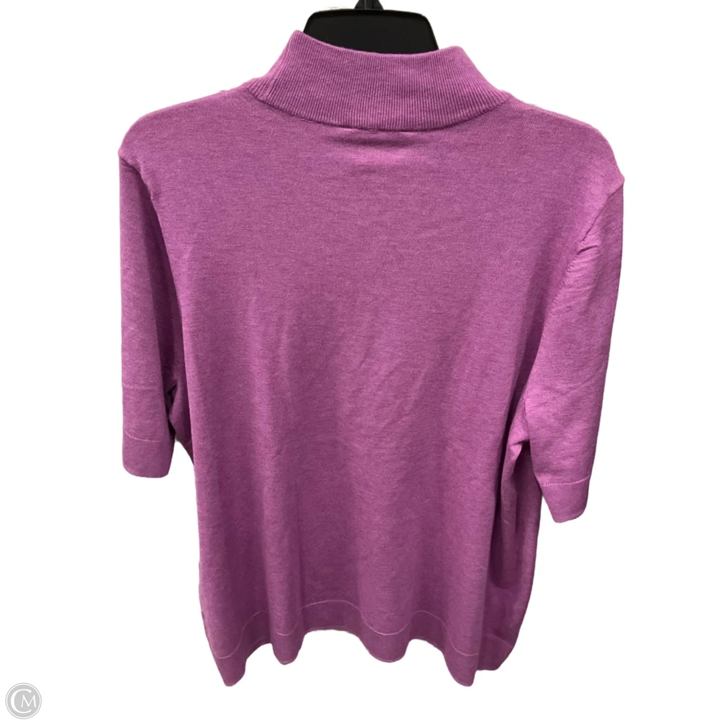 Top Short Sleeve By Chicos In Purple, Size: Xl