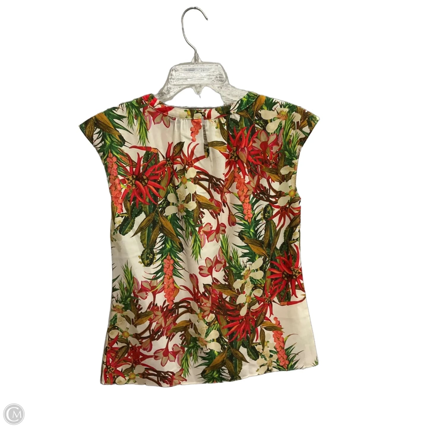 Top Sleeveless By Talbots In Tropical Print, Size: Sp