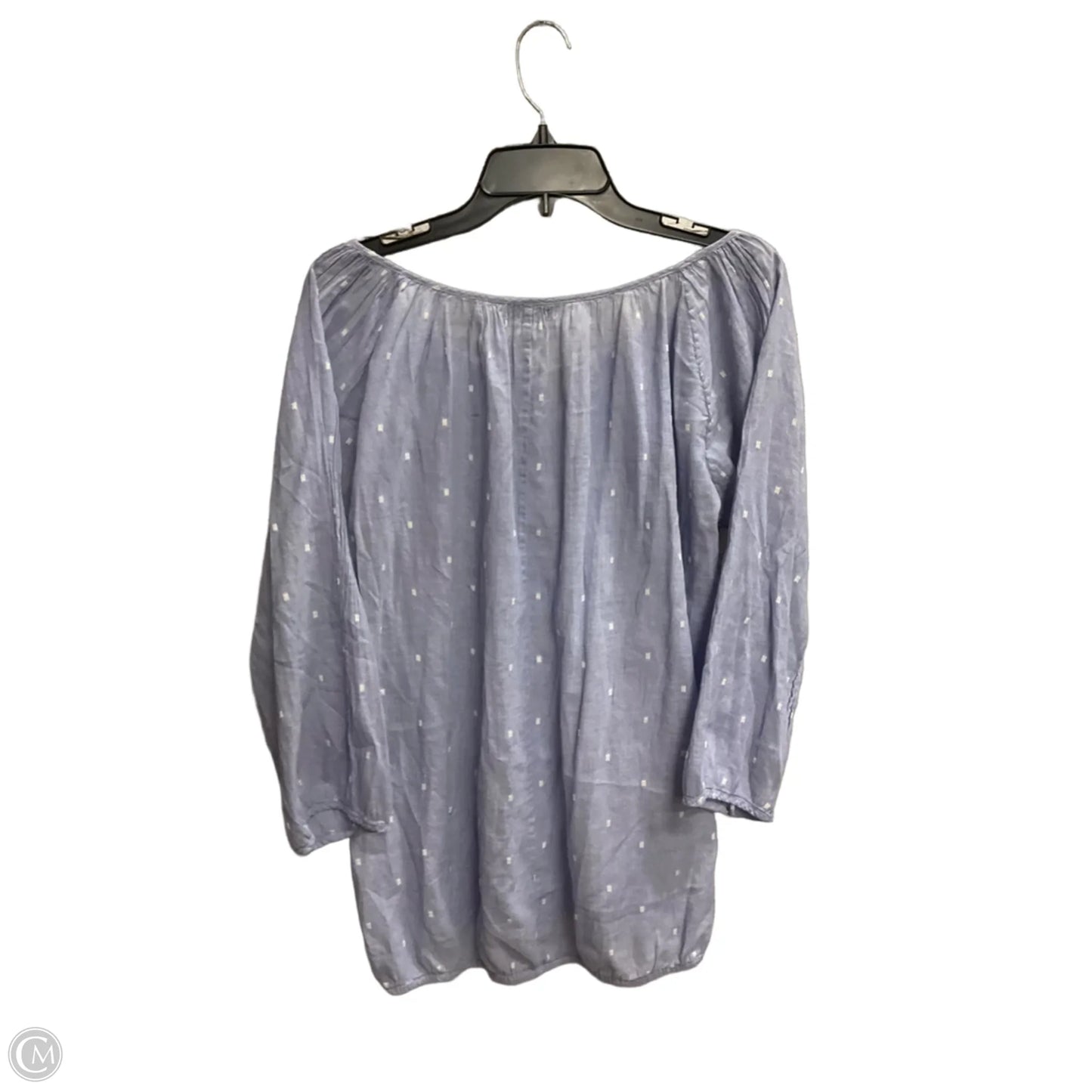 Top 3/4 Sleeve By J. Crew In Blue, Size: Xl