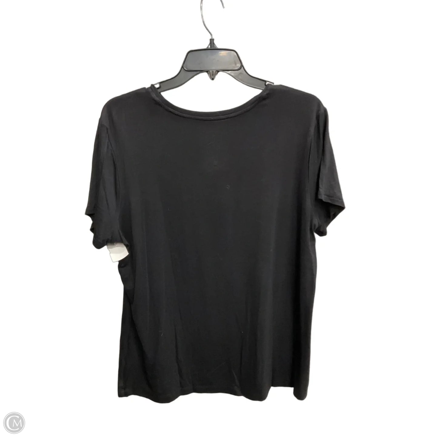 Top Short Sleeve Basic By Nine West Apparel In Black, Size: Xl