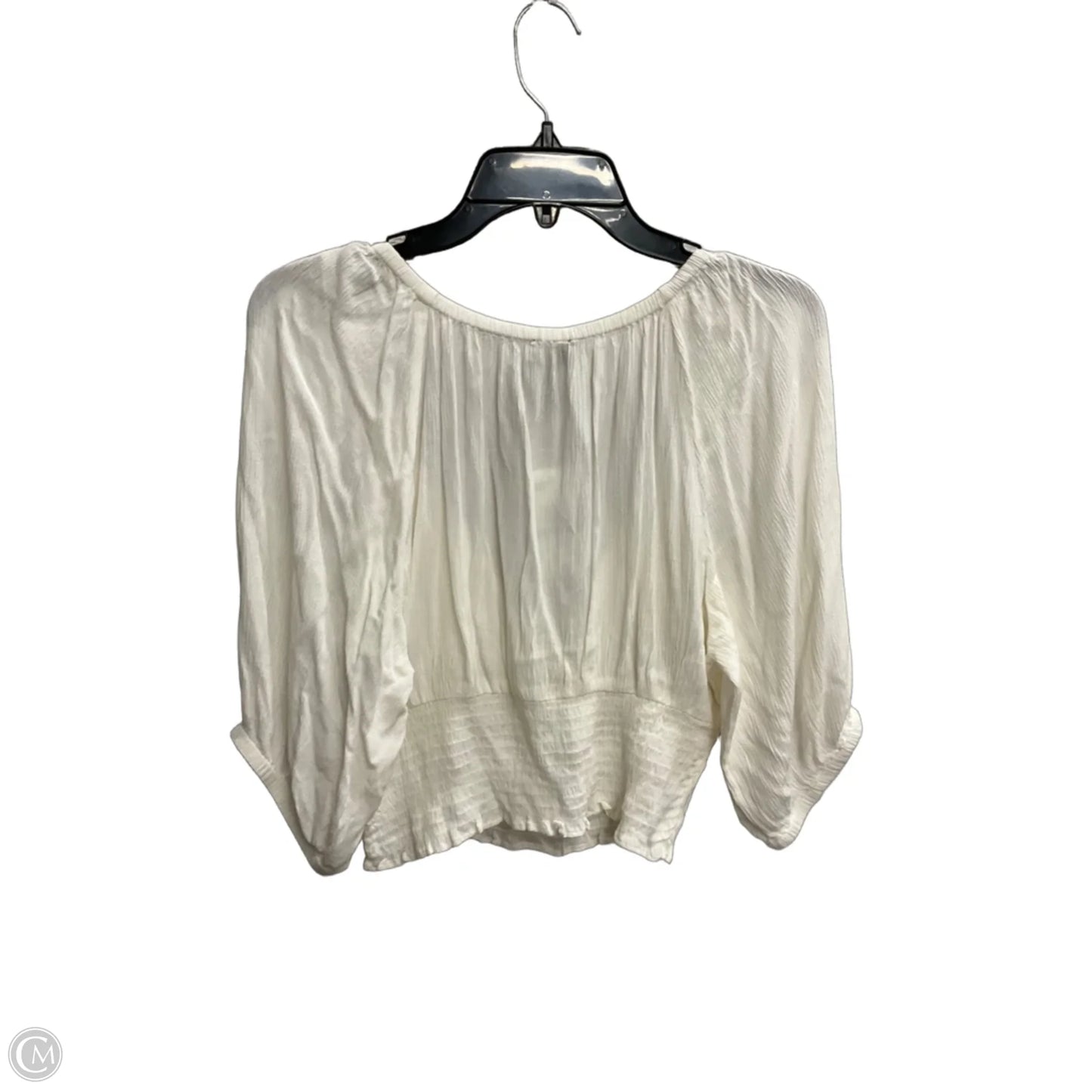 Top Short Sleeve By Jessica Simpson In White, Size: L