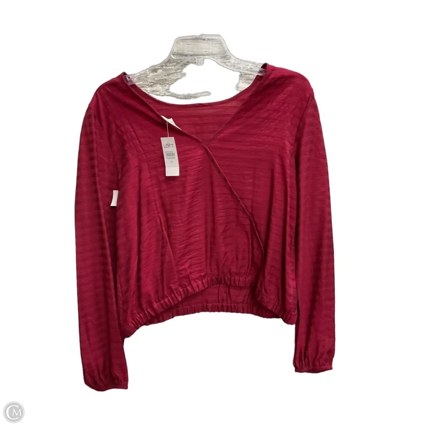 Top Long Sleeve By Loft In Red, Size: Xs
