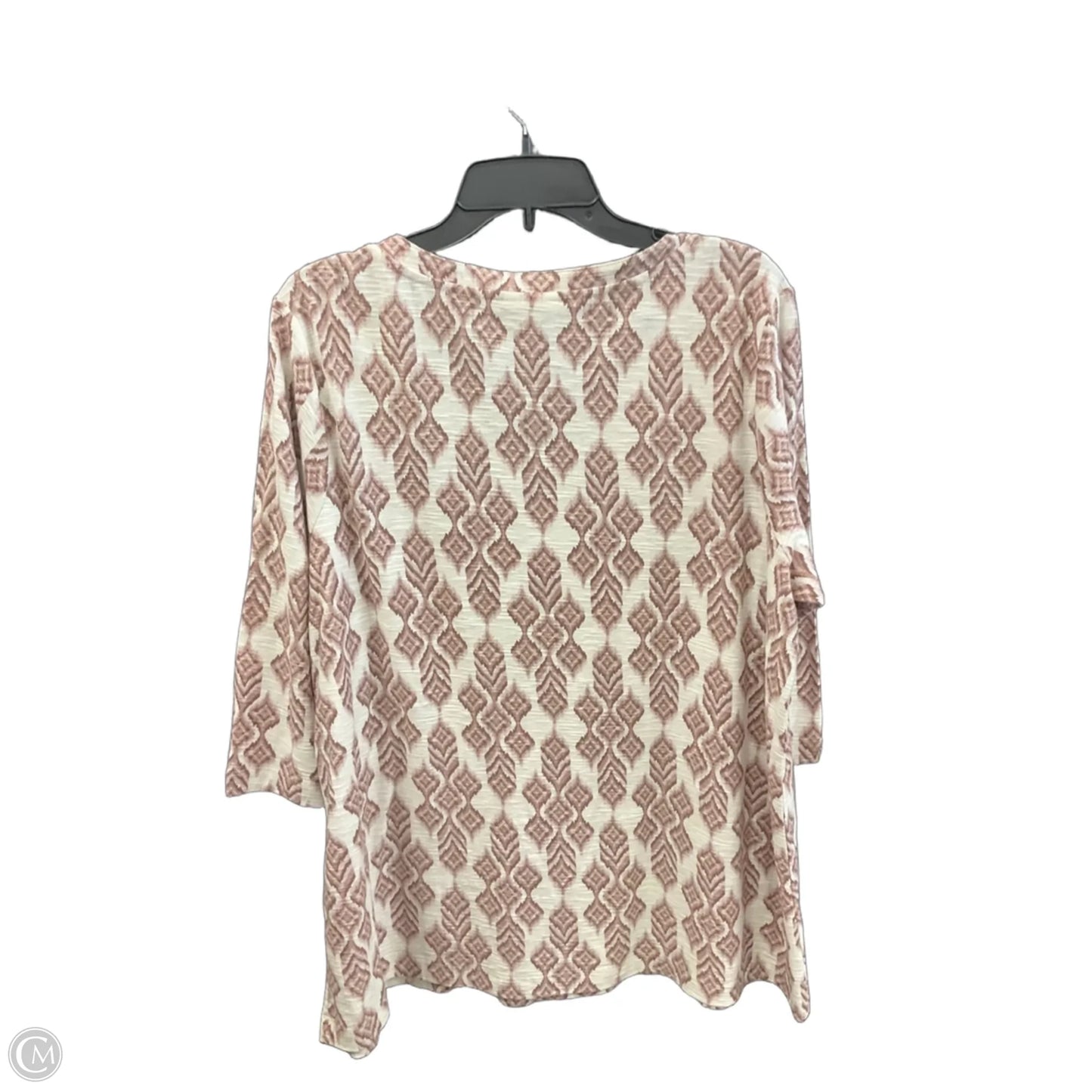 Top 3/4 Sleeve By Pure Jill In Pink, Size: Xl