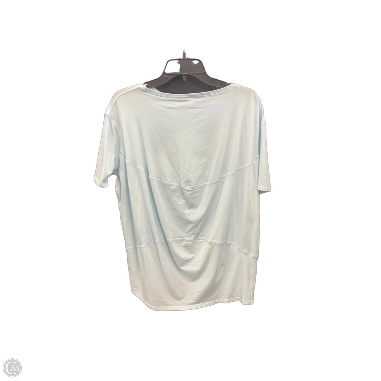 Athletic Top Short Sleeve By Lululemon In Blue, Size: M