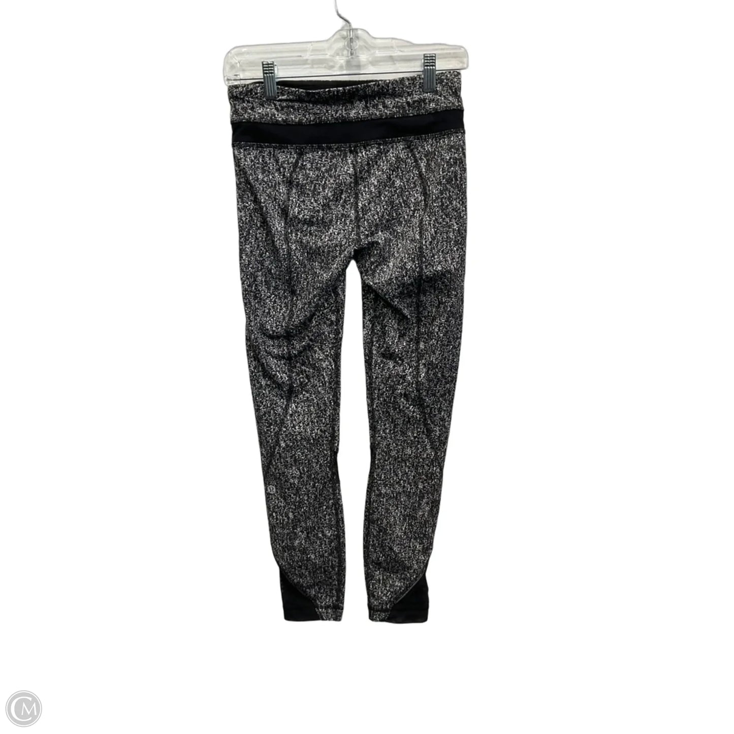 Athletic Leggings By Lululemon In Black & Grey, Size: S