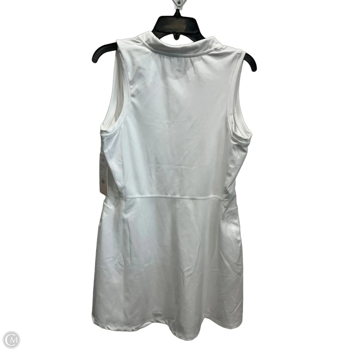 Athletic Dress By Danskin In White, Size: L