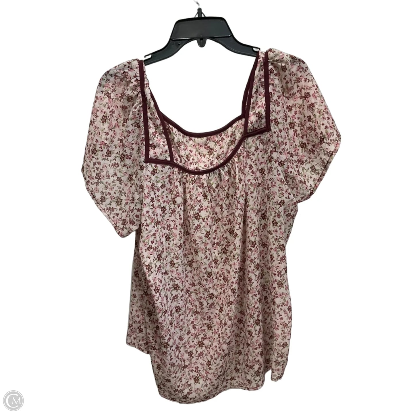 Top Short Sleeve By Torrid In Floral Print, Size: 1x