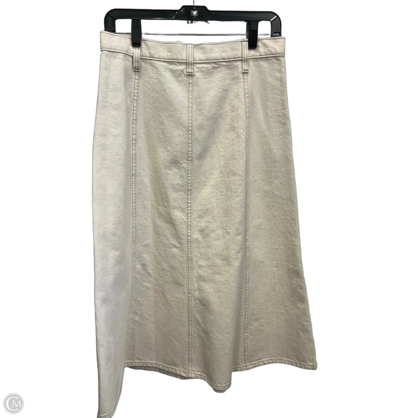 Skirt Maxi By Banana Republic In Cream Denim, Size: 6