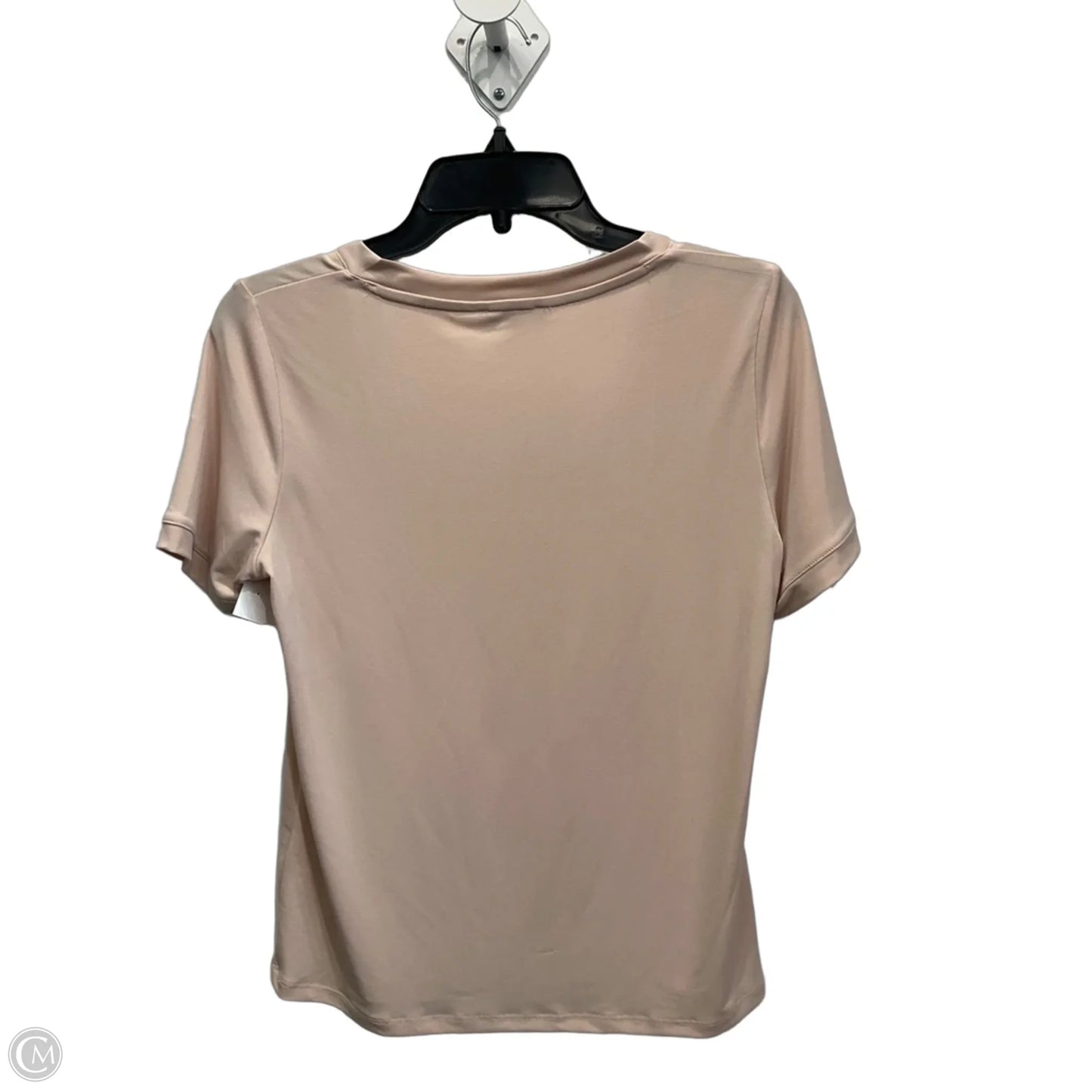 Top Short Sleeve By Calvin Klein In Cream, Size: S