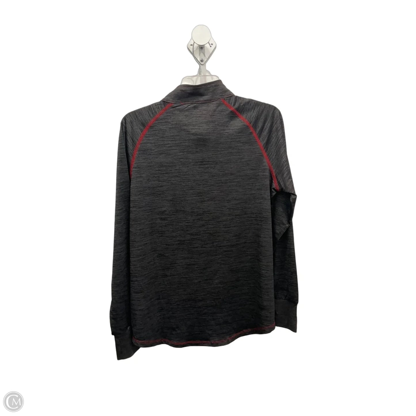 Athletic Sweatshirt Collar By Colosseum In Grey & Red, Size: Xl