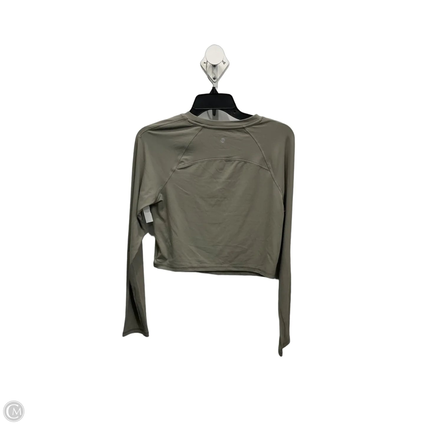 Athletic Top Long Sleeve Crewneck By Crz Yoga In Grey, Size: L