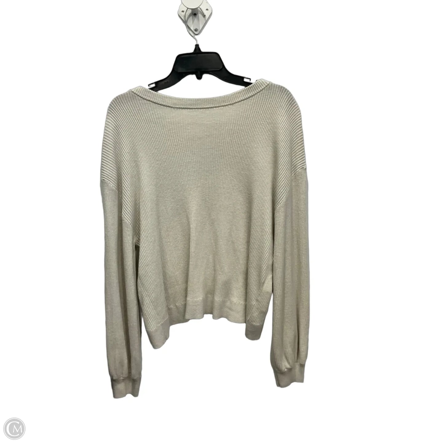 Athletic Sweatshirt Crewneck By Lululemon In Cream, Size: Xl