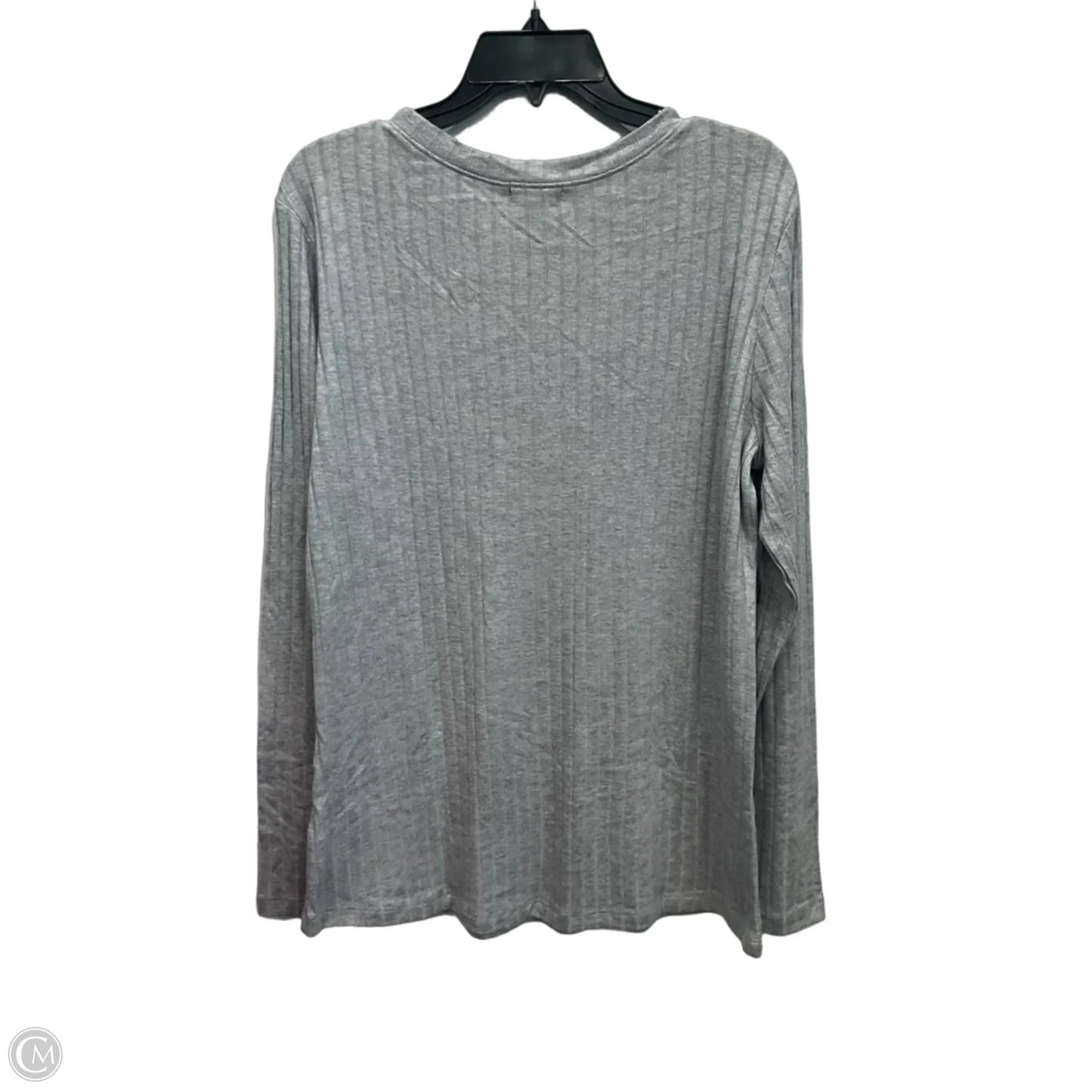 Top Long Sleeve By Falls Creek In Grey, Size: Xl