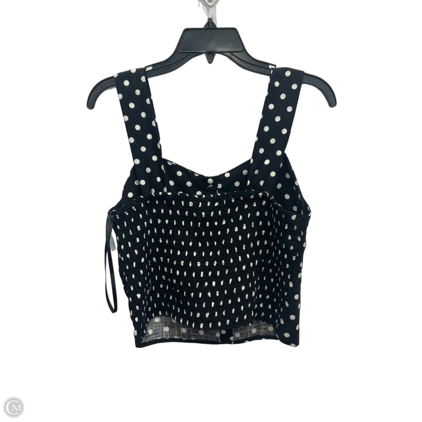 Top Sleeveless By Monteau In Black & White, Size: Xl