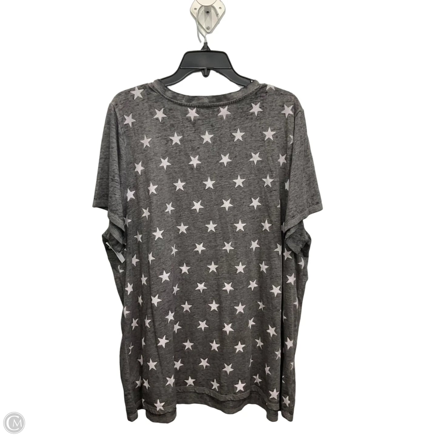 Top Short Sleeve By Lane Bryant In Grey, Size: 3x