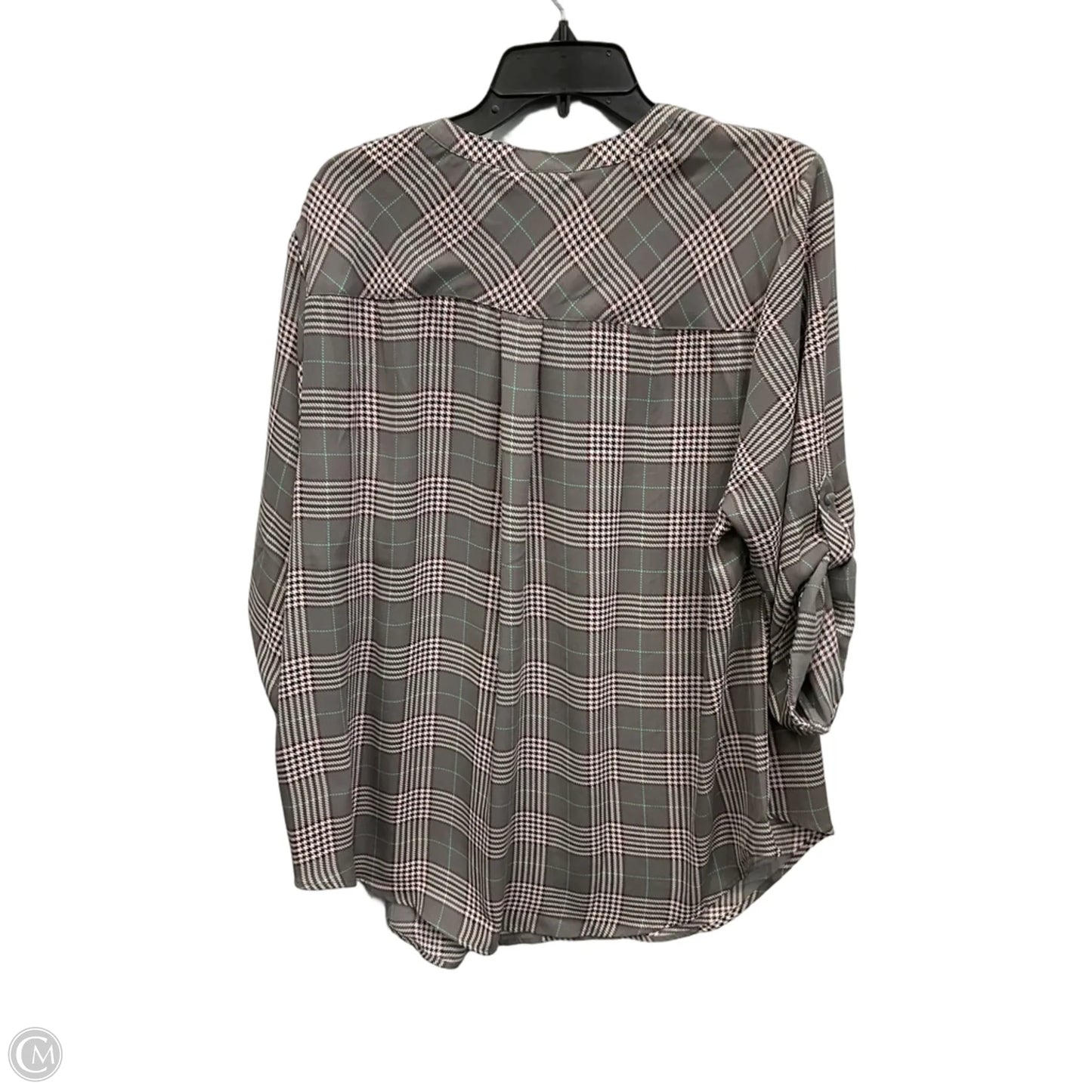 Top 3/4 Sleeve By Torrid In Grey, Size: 2x