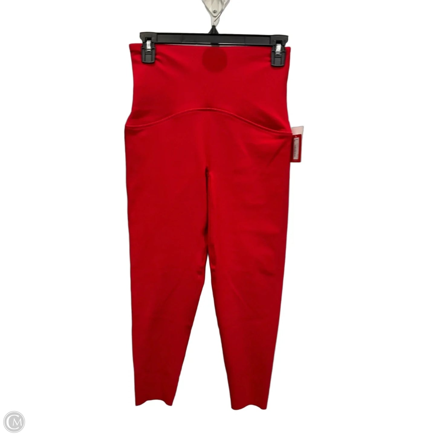 Athletic Leggings By Spanx In Red, Size: M